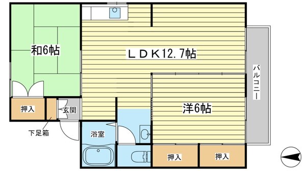 セジュール三樋の物件間取画像